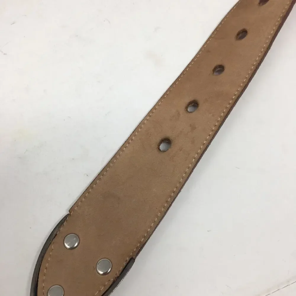Jennifer Graham Brown Genuine Leather Western Boho Belt Large